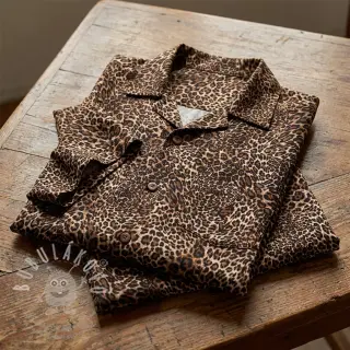 Viskóza RADIANCE Skinny brown digital print
