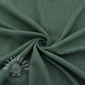 Viskóza se lnem WASHED dark green