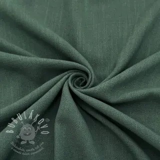 Viskóza se lnem WASHED dark green