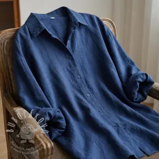 Viskóza se lnem WASHED marine
