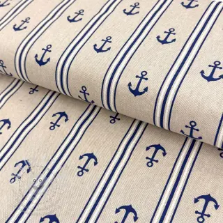 Dekorační látka Linenlook Stripe Maritime
