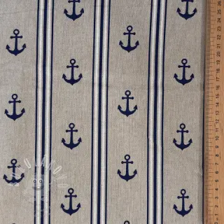 Dekorační látka Linenlook Stripe Maritime