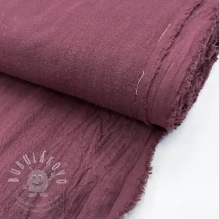 Len předepraný STONEWASHED PREMIUM bordeaux