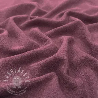 Len předepraný STONEWASHED PREMIUM bordeaux