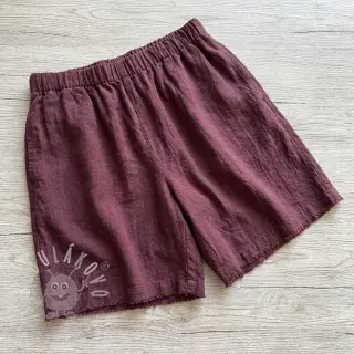 Len předepraný STONEWASHED PREMIUM bordeaux