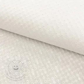 Bavlněná látka EMBROIDERY Daniela white