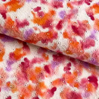 Bavlněná látka EMBROIDERY Paint brush design A