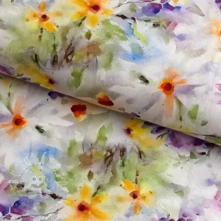 Bavlněná látka SATIN STRETCH Corn flowers