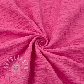 Bavlněná látka SMOGGED EMBROIDERY fuchsia