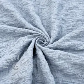Bavlněná látka SMOGGED EMBROIDERY baby blue