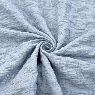 Bavlněná látka SMOGGED EMBROIDERY baby blue