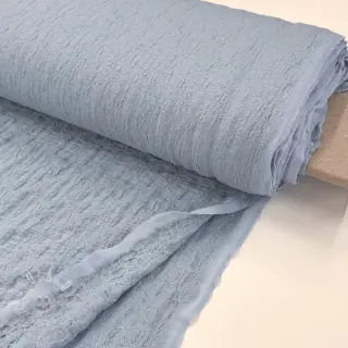 Bavlněná látka SMOGGED EMBROIDERY baby blue