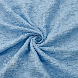 Bavlněná látka SMOGGED EMBROIDERY light blue