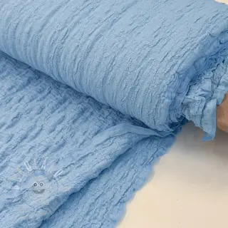 Bavlněná látka SMOGGED EMBROIDERY light blue