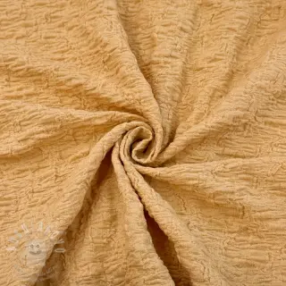 Bavlněná látka SMOGGED EMBROIDERY brown