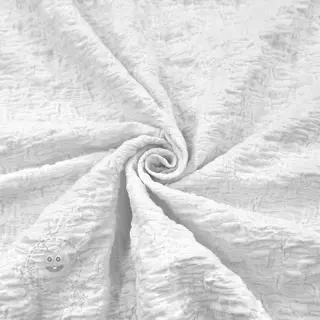 Bavlněná látka SMOGGED EMBROIDERY white