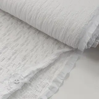 Bavlněná látka SMOGGED EMBROIDERY white