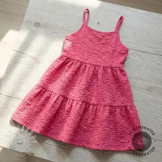 Bavlněná látka SMOGGED EMBROIDERY pink