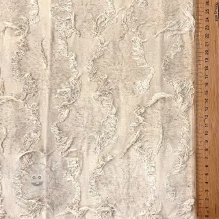 Bavlněná látka se lnem JACQUARD RUFFLE