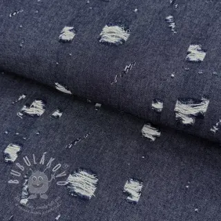 JEANS DENIM 6 OZ Big Holes dark blue