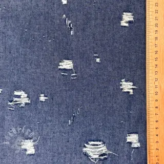 JEANS DENIM 6 OZ Big Holes blue