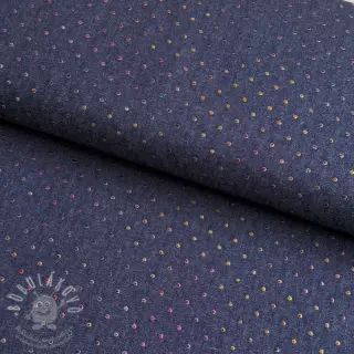 JEANS DENIM 3,8 OZ Drops Metallic dark blue