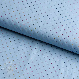 JEANS DENIM 3,8 OZ Drops Metallic light blue