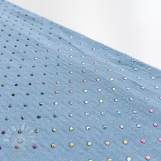 JEANS DENIM 3,8 OZ Drops Metallic light blue