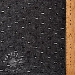 JEANS DENIM 6 OZ Small Holes black
