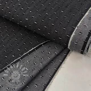 JEANS DENIM 6 OZ Small Holes black