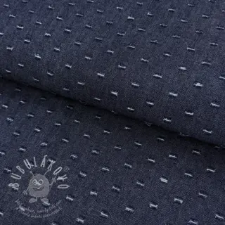 JEANS DENIM 6 OZ Small Holes dark blue