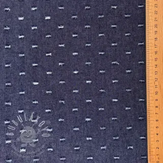 JEANS DENIM 6 OZ Small Holes dark blue