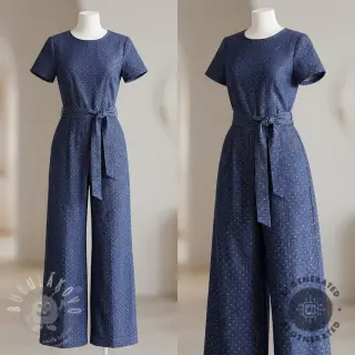 JEANS DENIM 3,8 OZ Drops Metallic dark blue