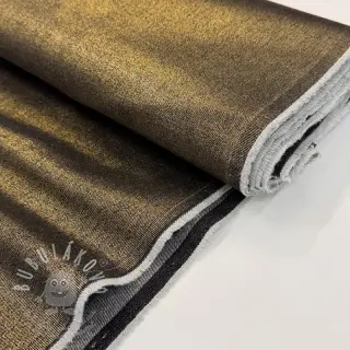 JEANS DENIM Metallic black gold