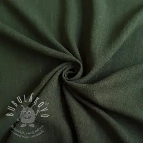 Viskóza se lnem WASHED army green