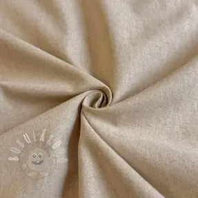 Bavlněná látka se lnem VALENCIA off white