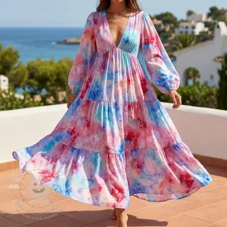 Viskóza SATIN Blurricio design C