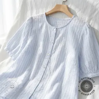 Bavlněná látka EMBROIDERY Flowstripe