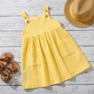 Bavlněná látka SMOGGED EMBROIDERY yellow