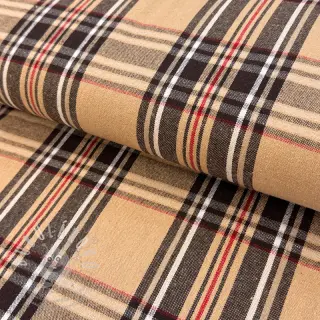 Dekorační látka Ecossais beige coffee