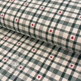Dekorační látka jacquard Ollon vert rouge