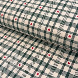 Dekorační látka jacquard Ollon vert rouge