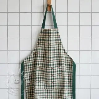 Dekorační látka jacquard Ollon vert rouge