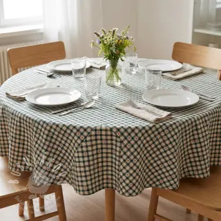 Dekorační látka jacquard Villars ecru vert