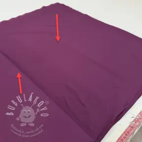 Bavlněná látka s viskózou aubergine II.třída
