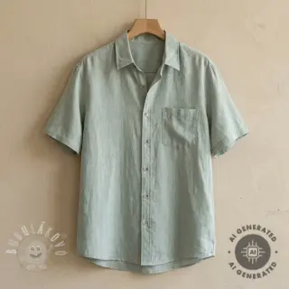 Len s bavlnou PLAIN mint
