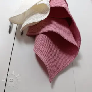 Bavlna s vaflovou vazbou mauve