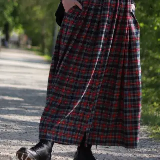 Bavlněná látka LIGHT FLANNEL Check design C