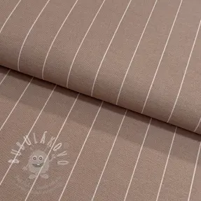 Dekorační látka premium Perfect thin lines taupe