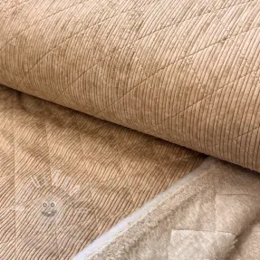 Manšestr QUILT taupe